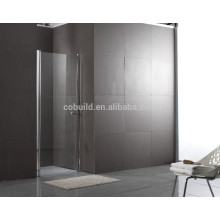 K-537 simple cuadrado de acero inoxidable 304 con bisagras ducha de vidrio italiano cabina de ducha